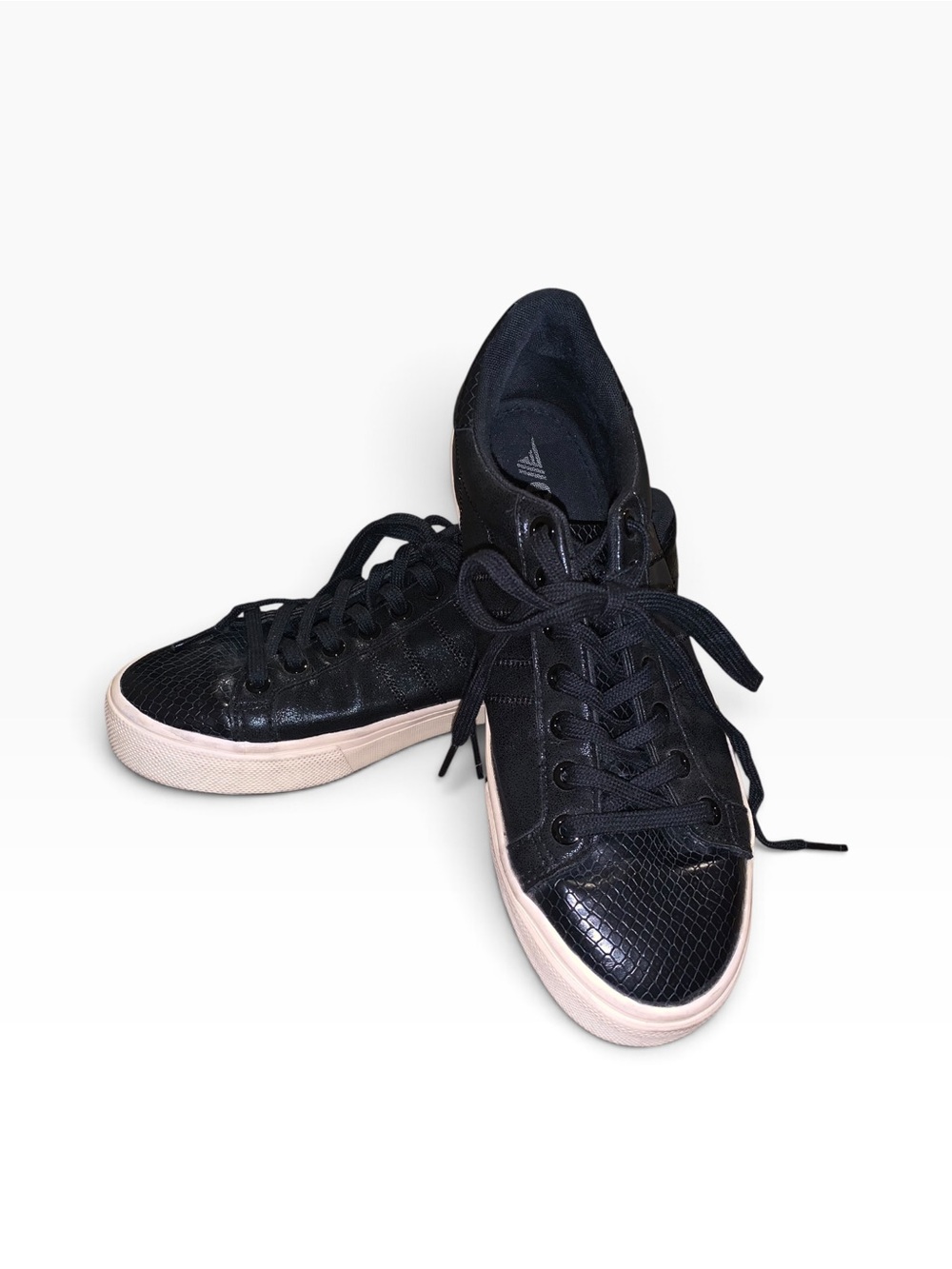 Gola Orchid II Snake Black Faux Leather Snakeskin Sneakers Women US 8 EU 39